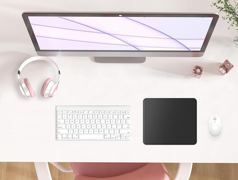 eulps Mouse Pad with Stitched Edge, Multiple Patterns Computer Mouse Pads with Non-Slip Rubber Base, Washable Cloth Mousepad, for Gaming, Laptop, PC (Graphite) - Image 2